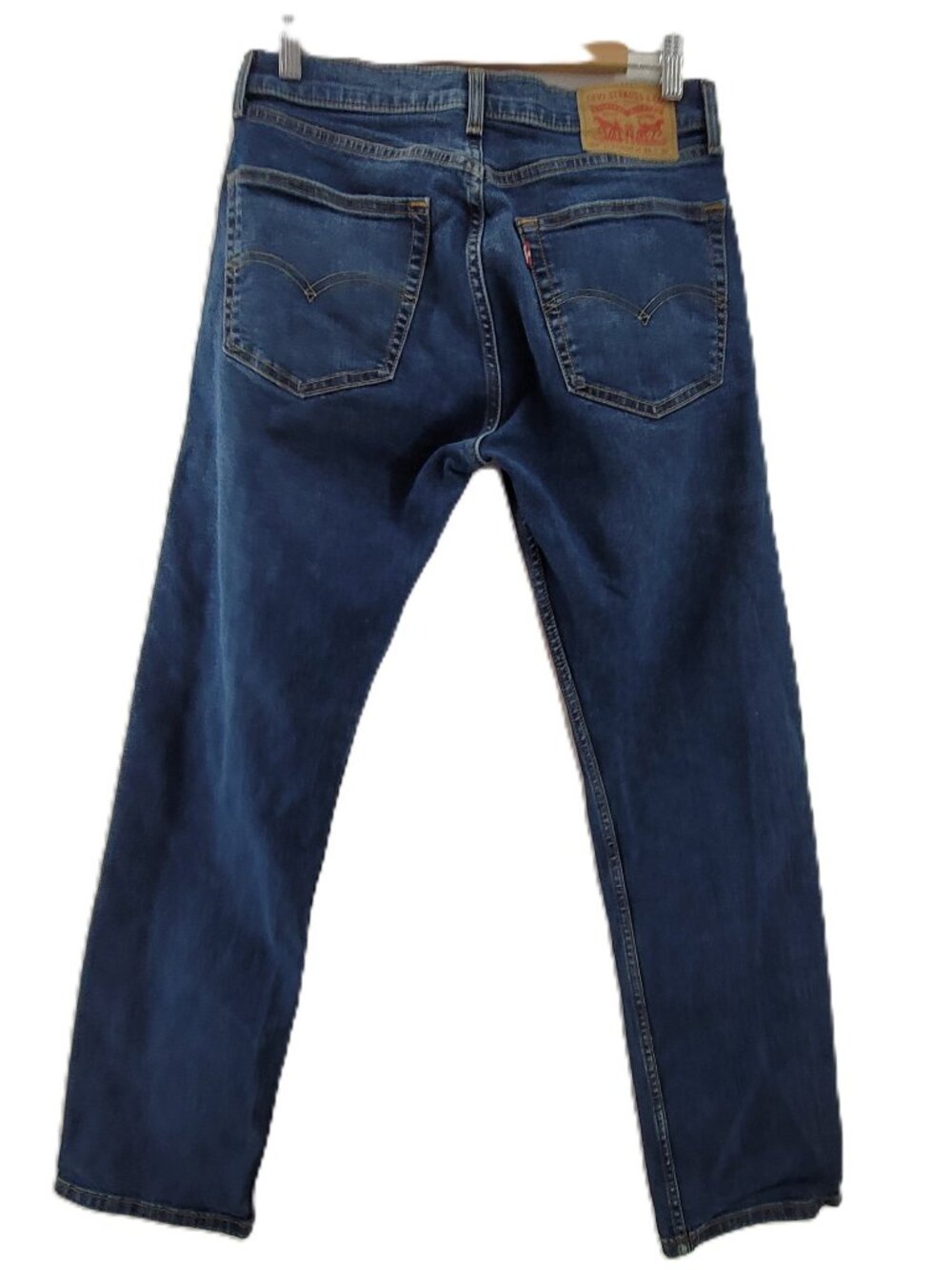 Levis 506 Jeans Mens 31x30 Straight Leg Blue Stretch Denim Medium Wash Casual